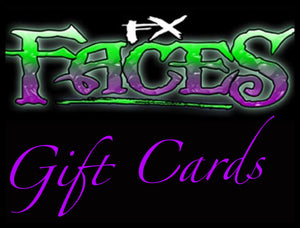 FX FACES gift cards. Valid on all products on site.