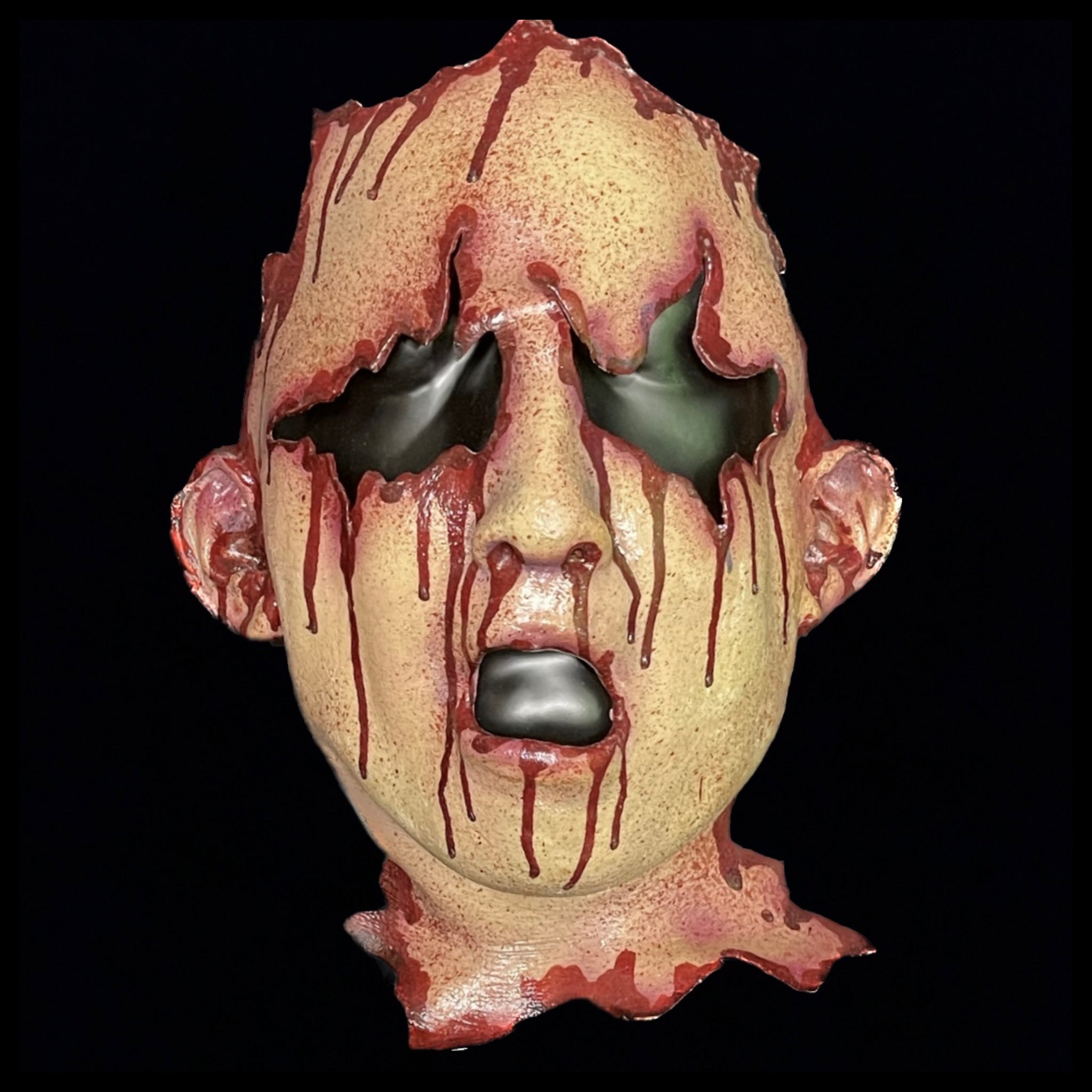 Human Face Latex Mask Bloody-in stock