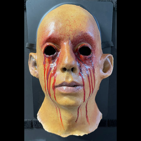 Human Face Latex Mask Long Neck Bloody-in stock