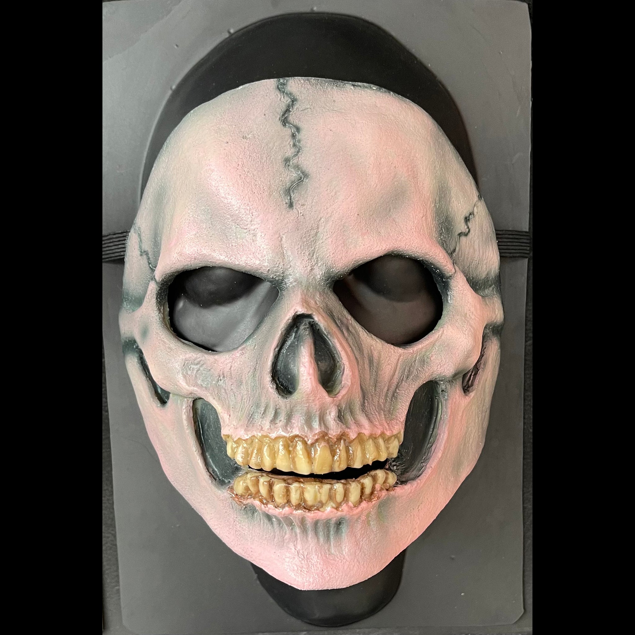 Skull Latex Mask Pink-in stock