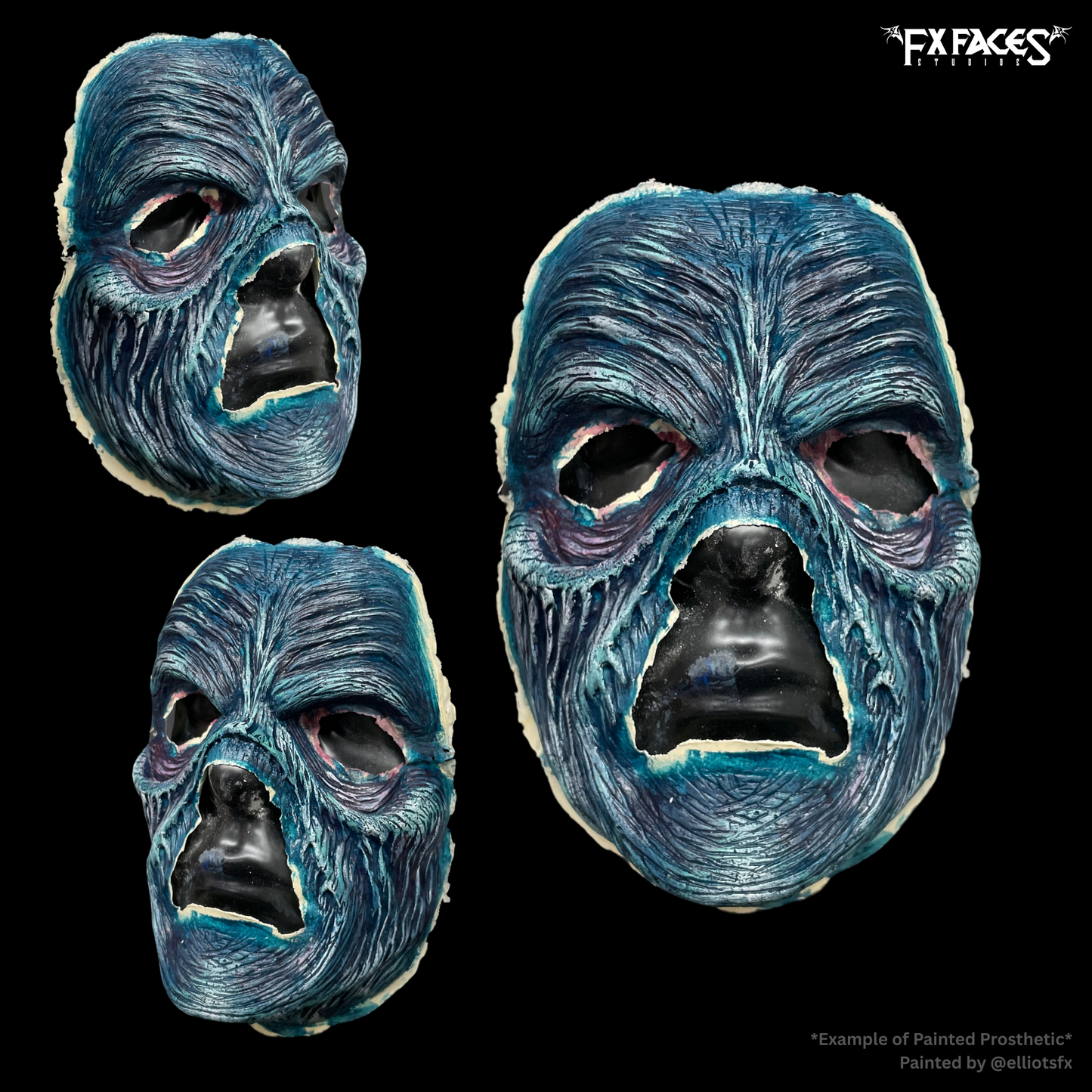 Zombie Withered Foam Latex Prosthetic