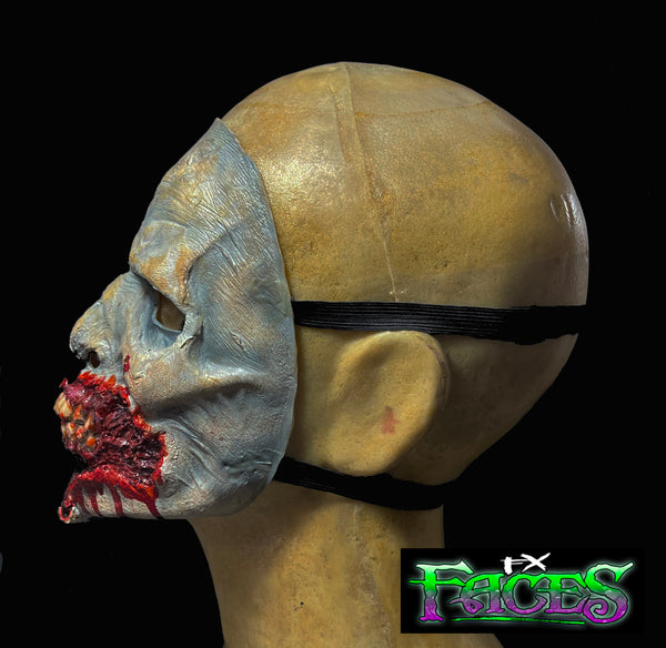 Human Face Latex Mask Long Neck Bloody-in stock